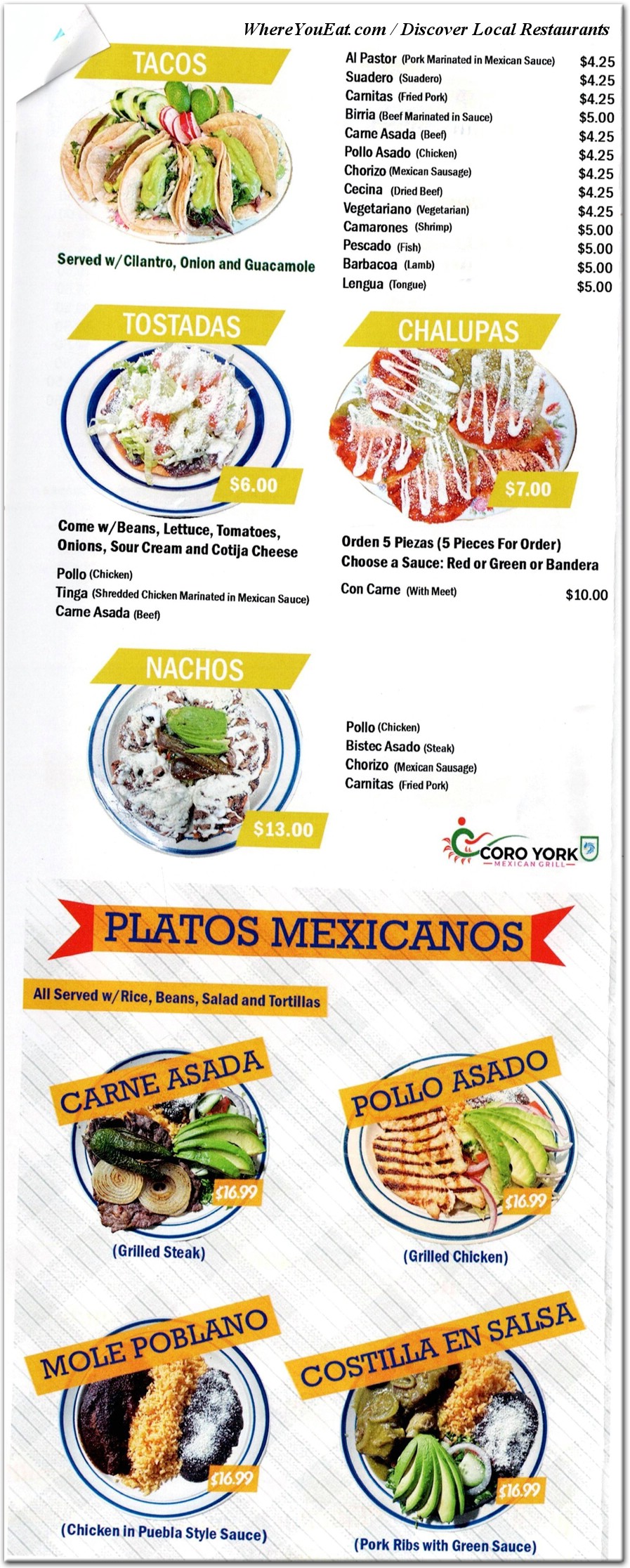 menu image
