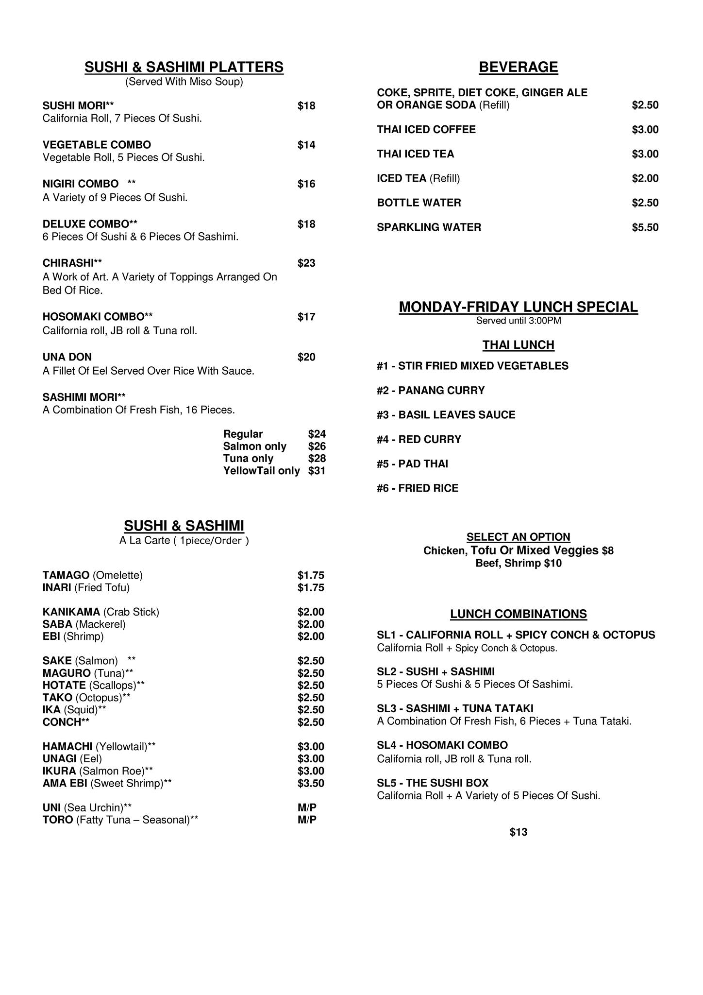 menu image