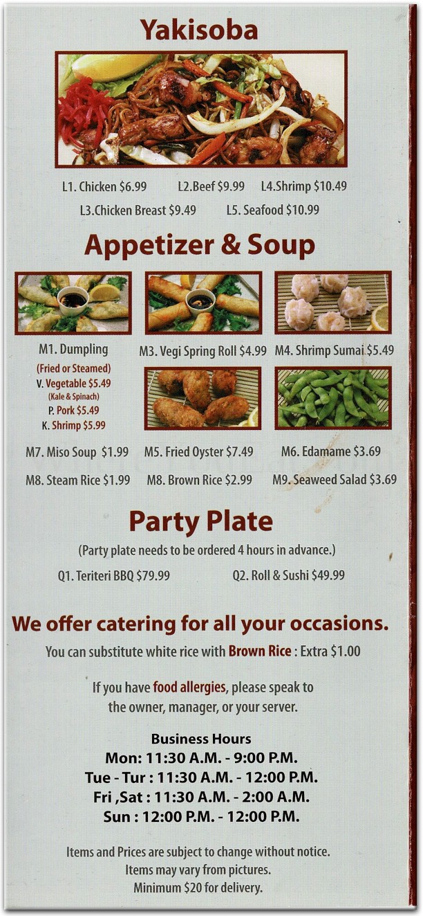 menu image