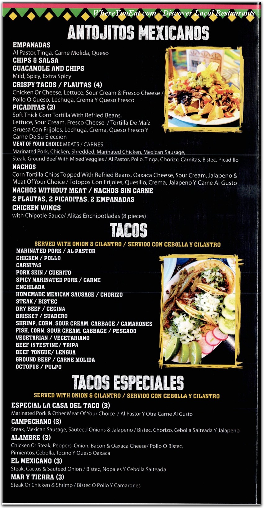 menu image