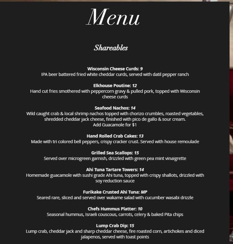 menu image