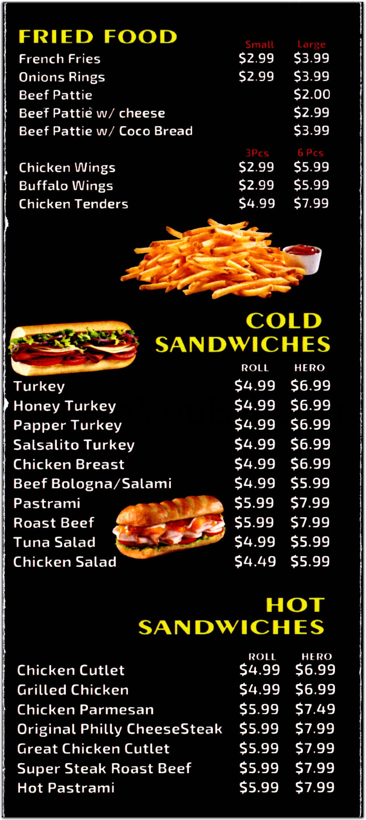 menu image