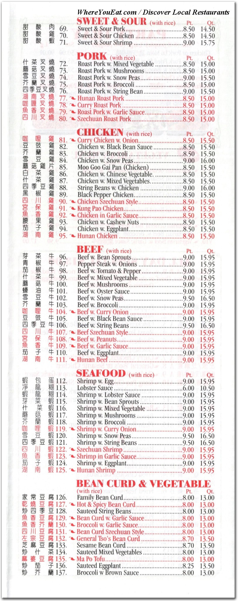 menu image