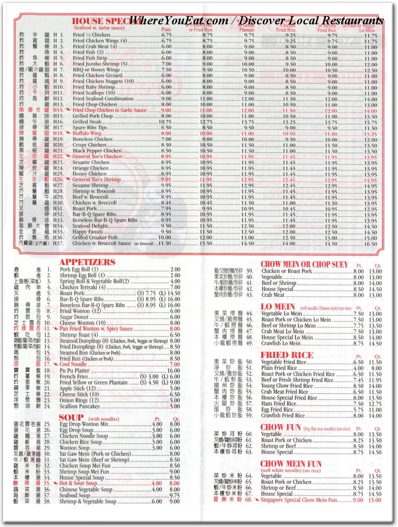 menu image