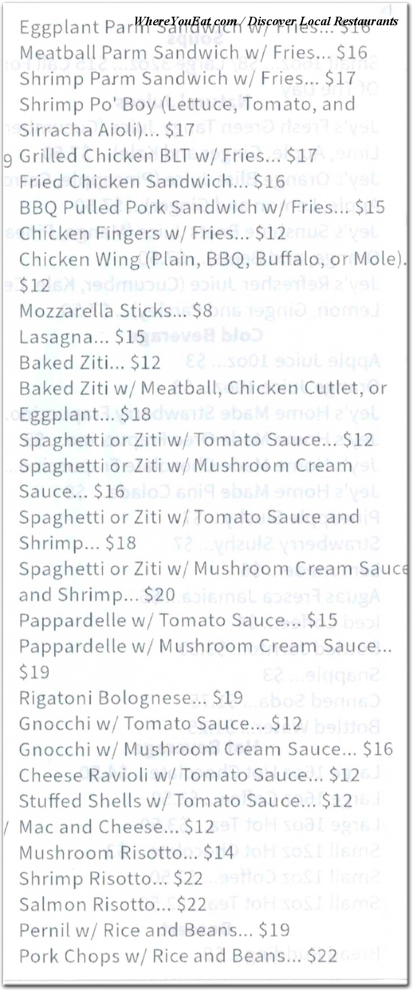 menu image