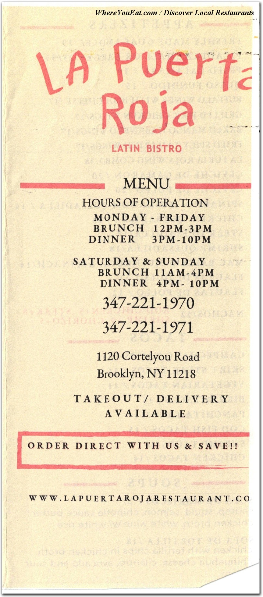 menu image