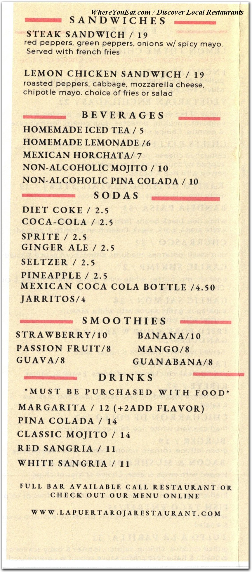 menu image