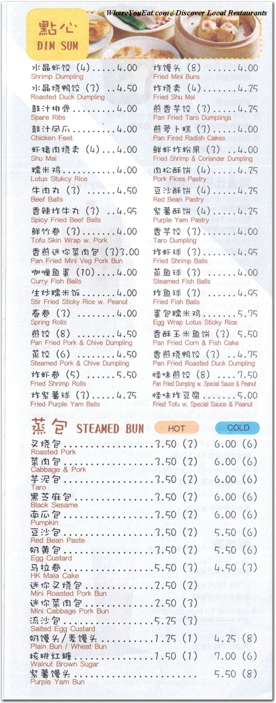 menu image