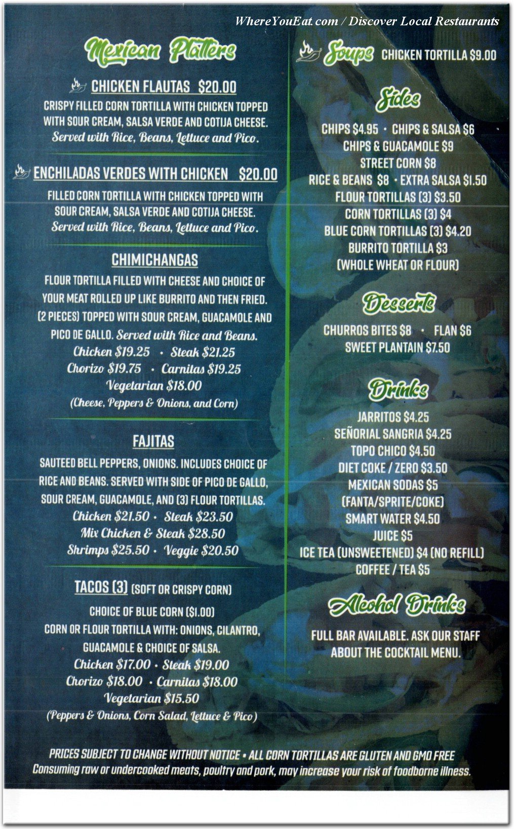 menu image