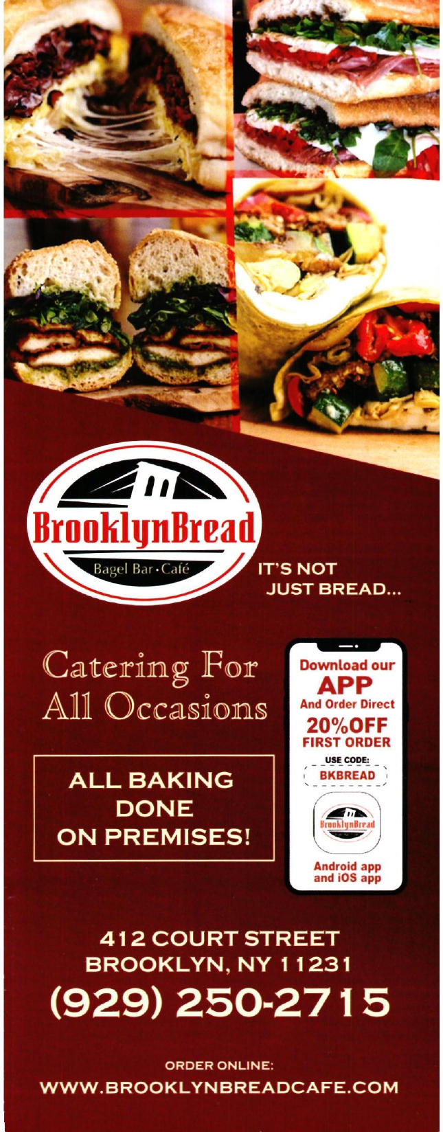 Brooklyn Bread Restaurant in Brooklyn / Menus & Photos