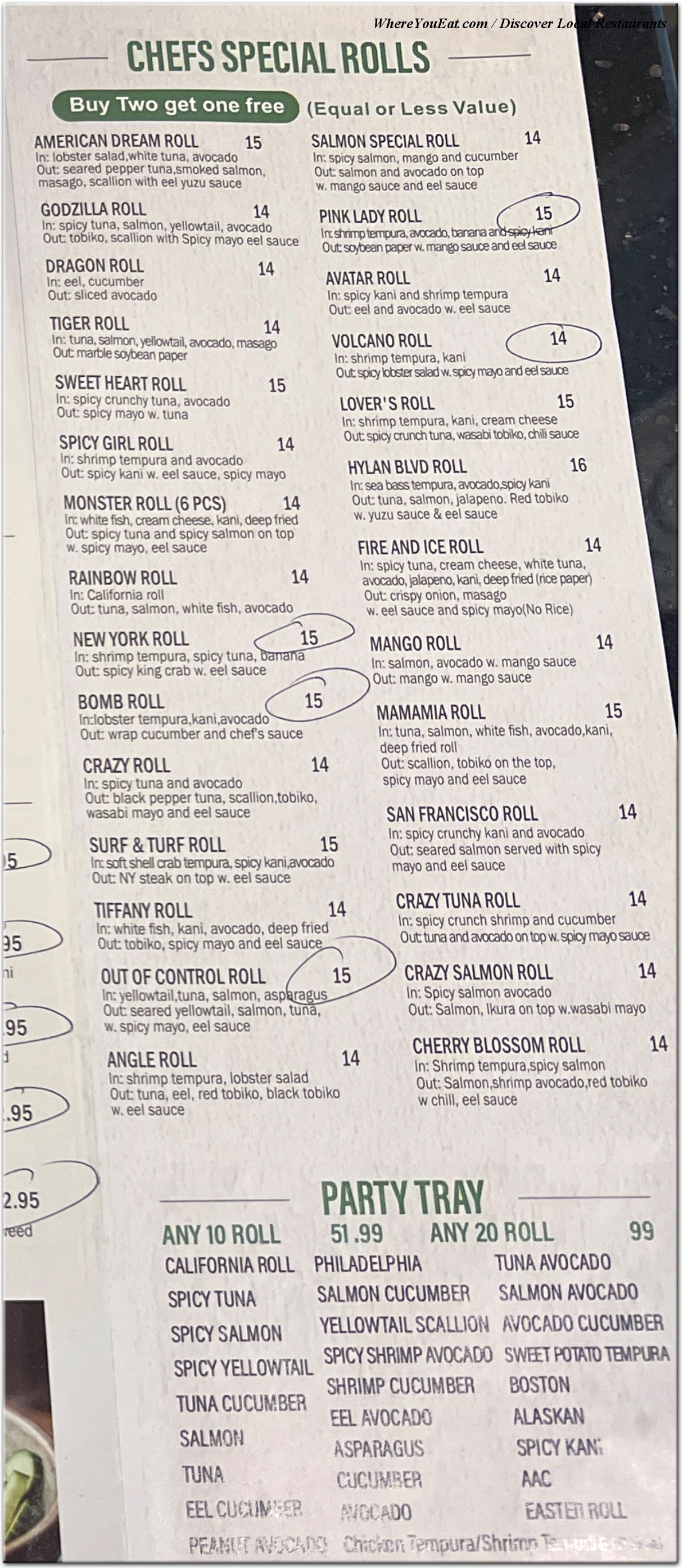 menu image