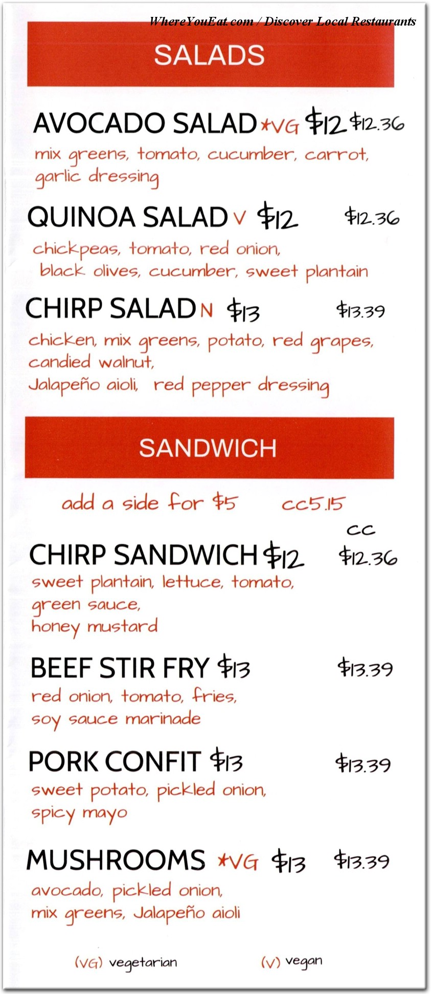 menu image