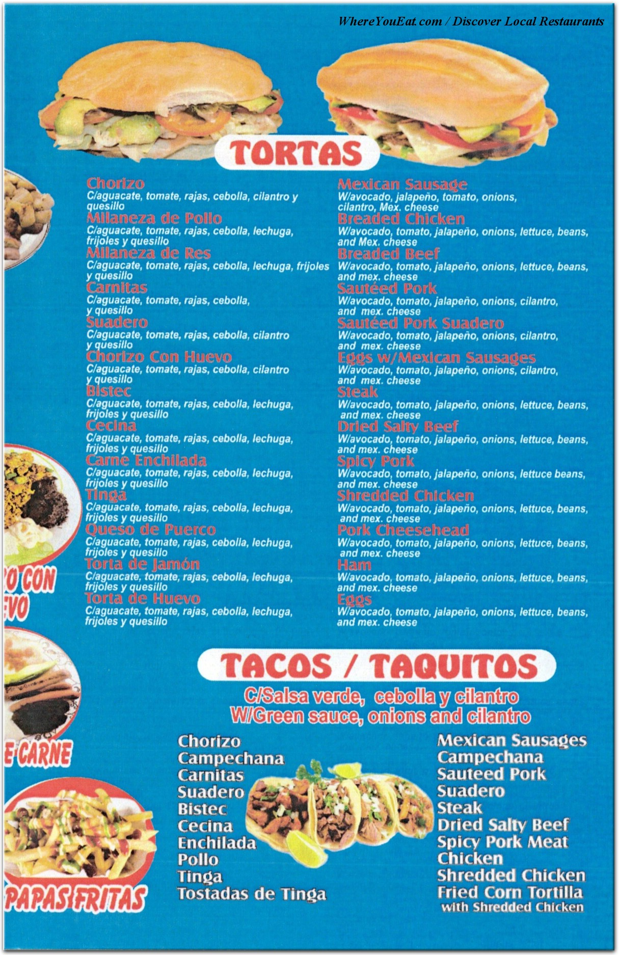 menu image