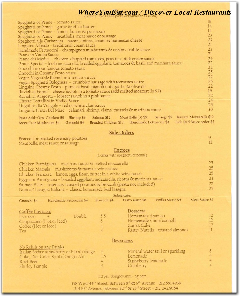 menu image