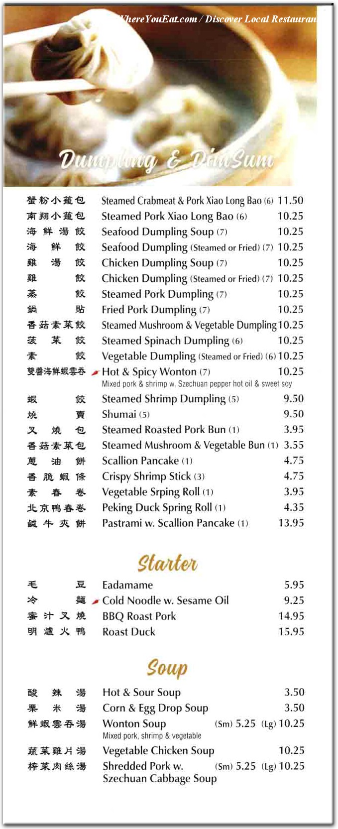 menu image