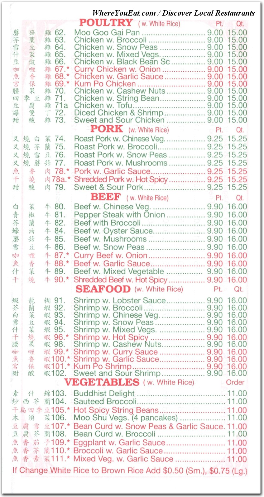 menu image
