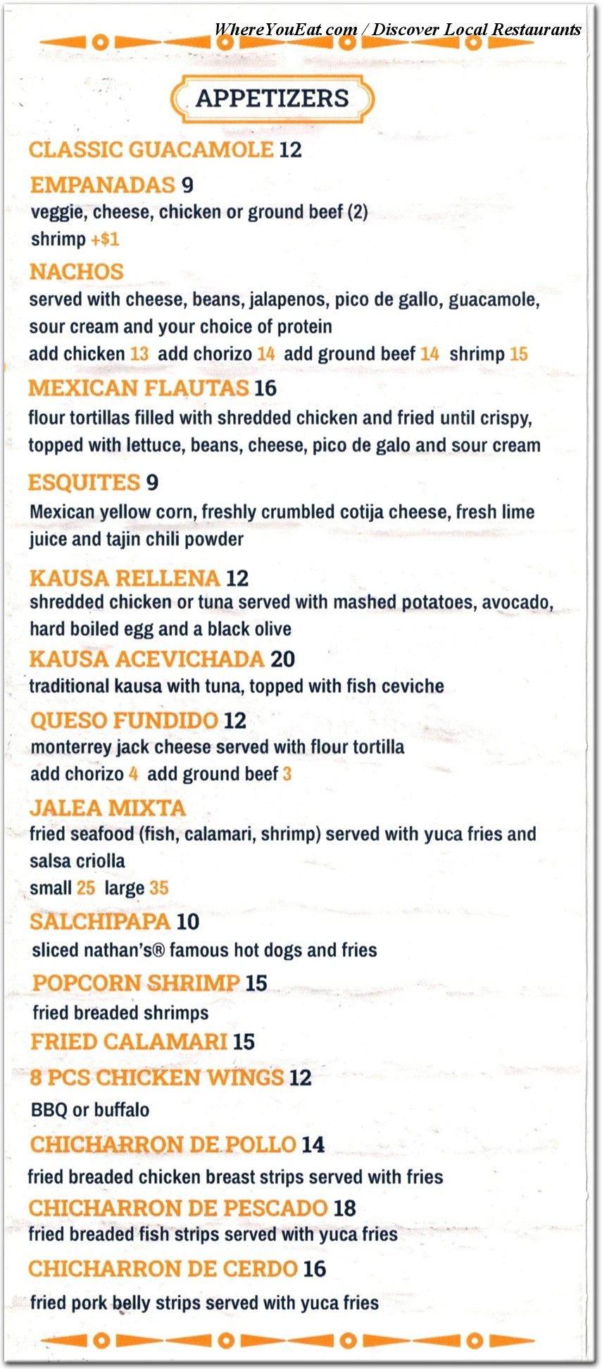 menu image