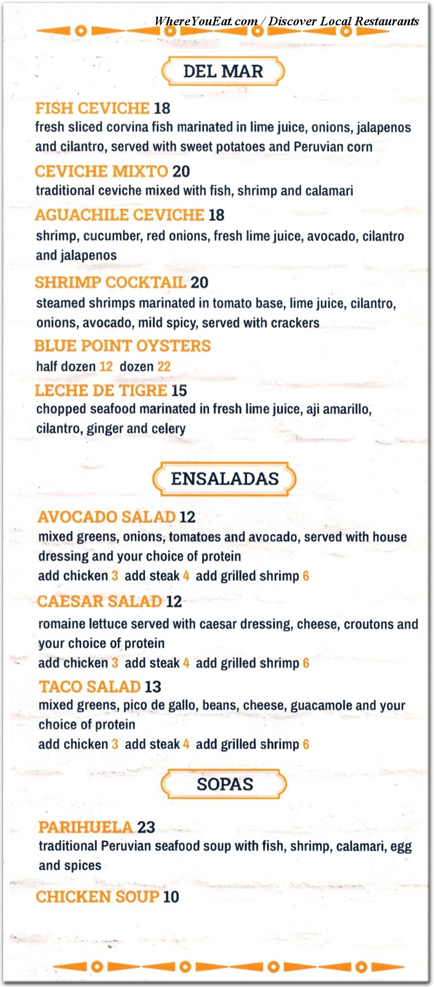 menu image