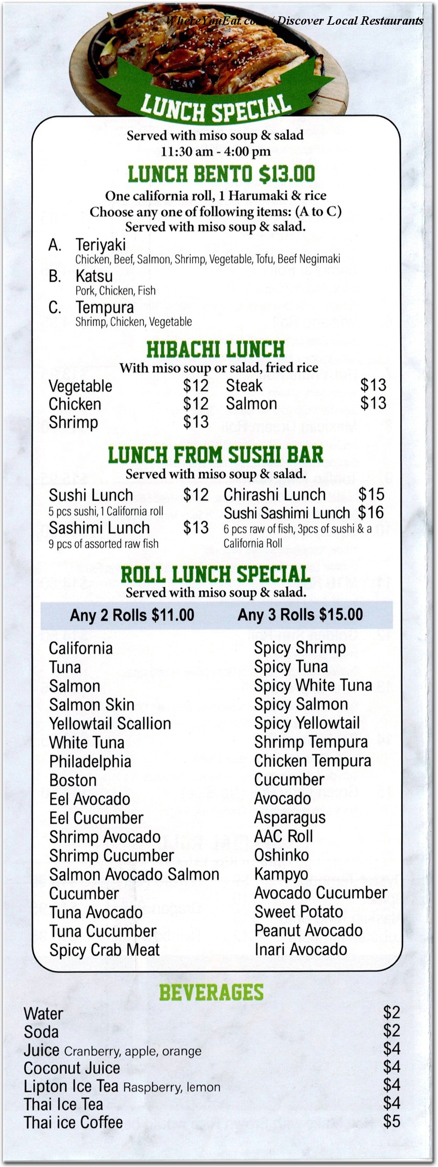 menu image