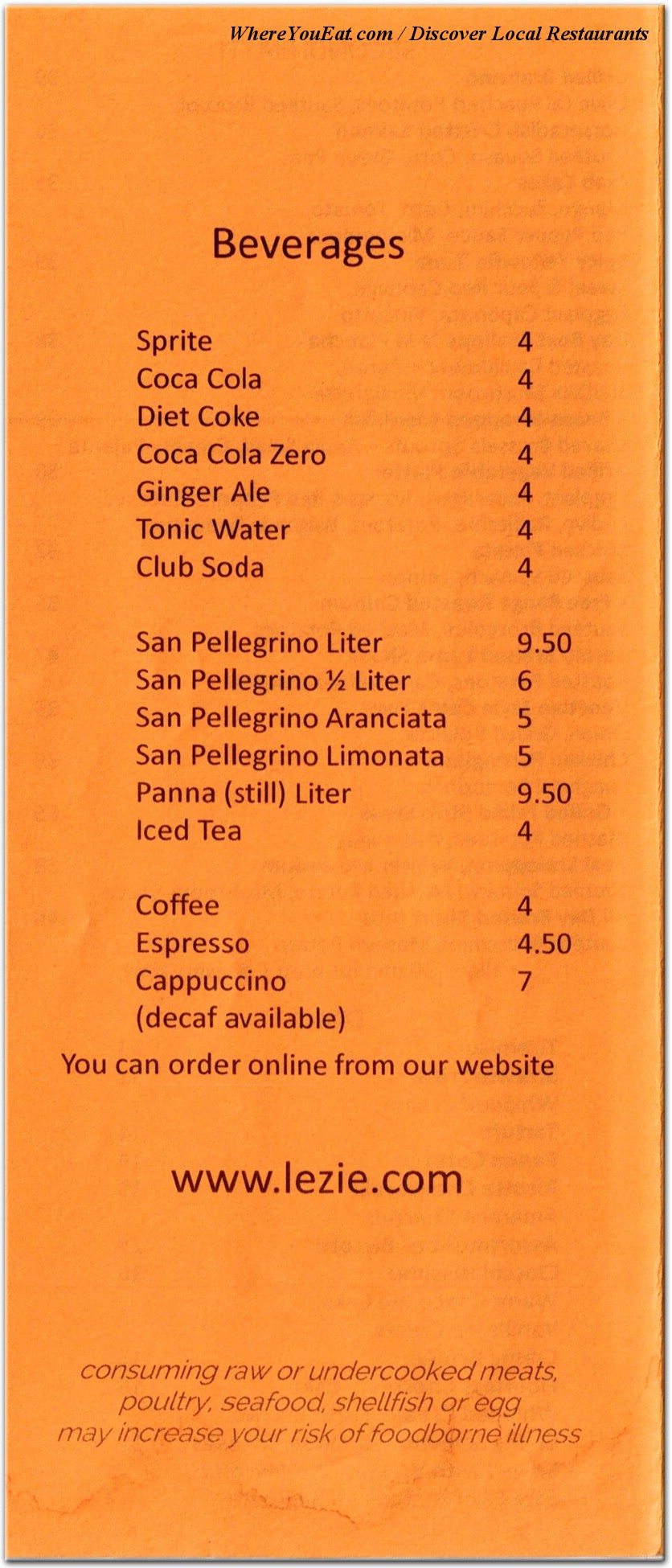 menu image