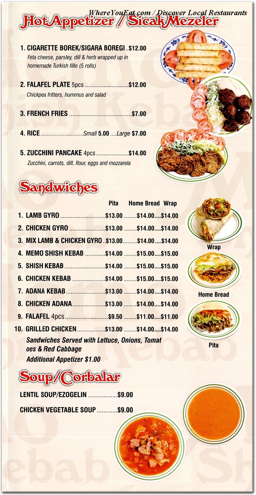 menu image