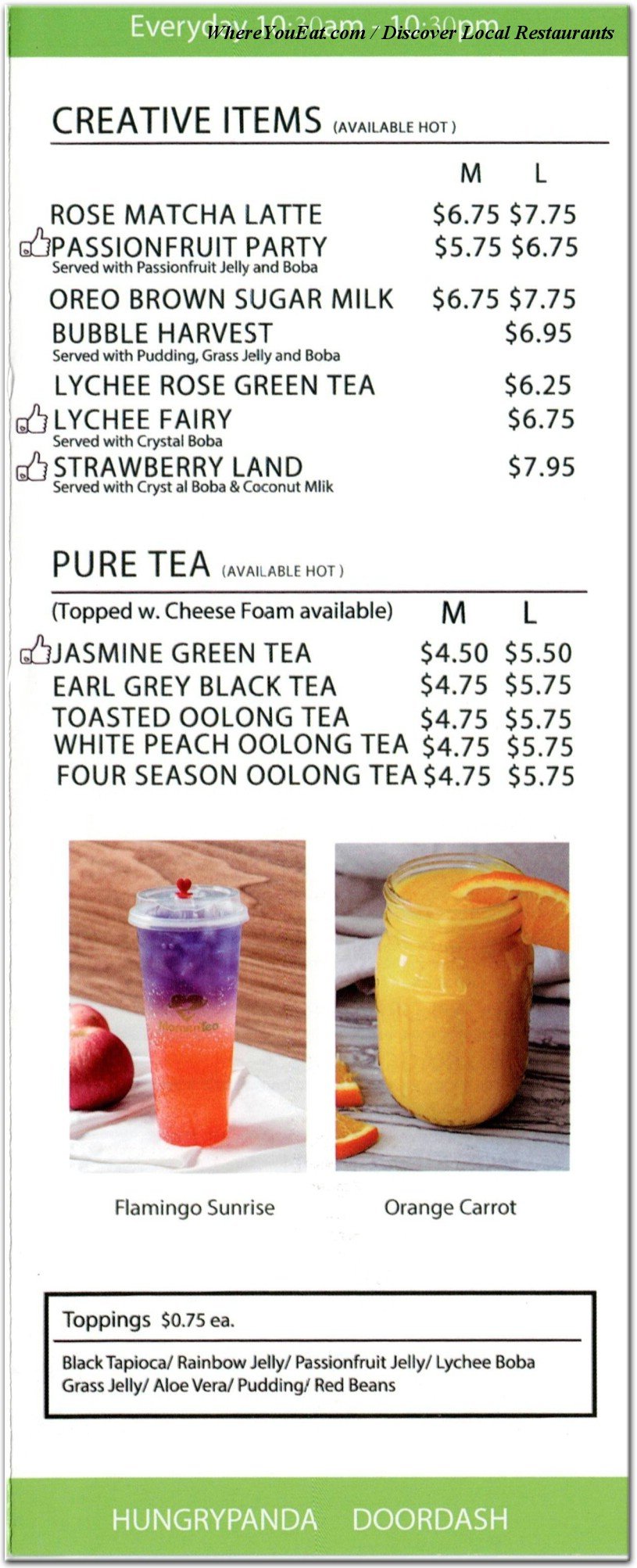 menu image