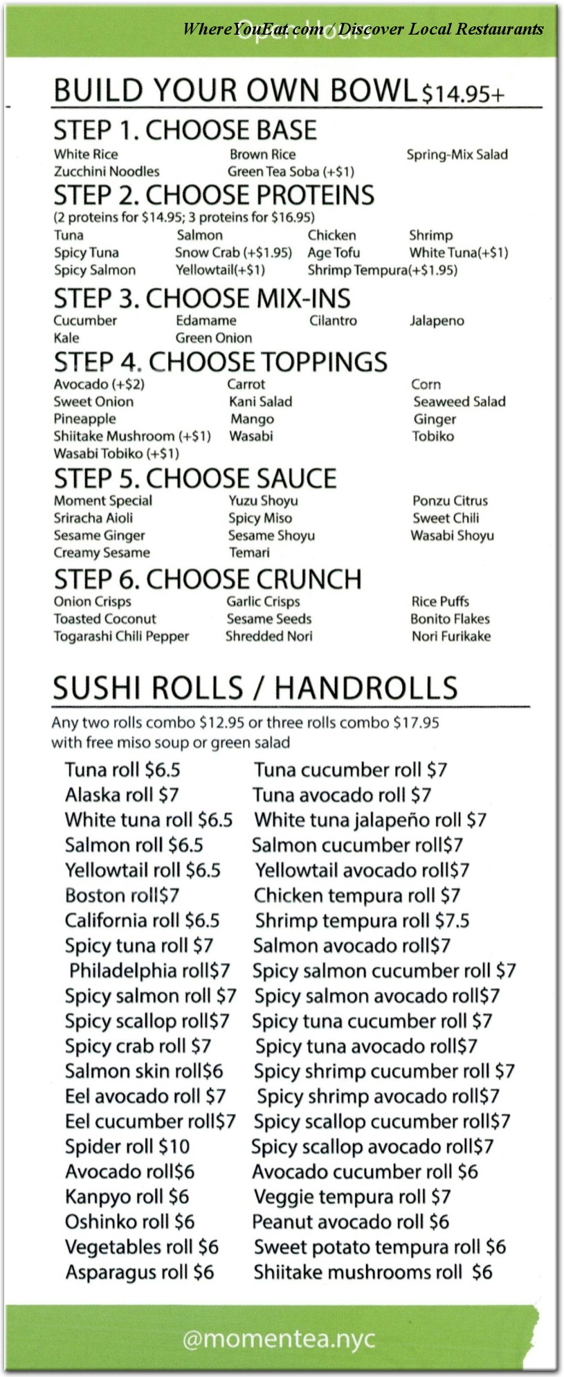 menu image