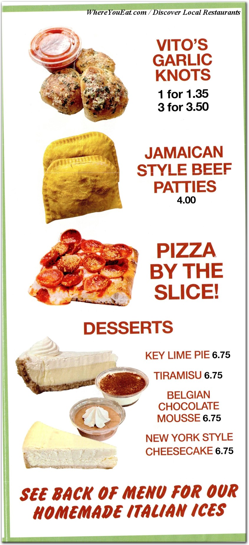 menu image