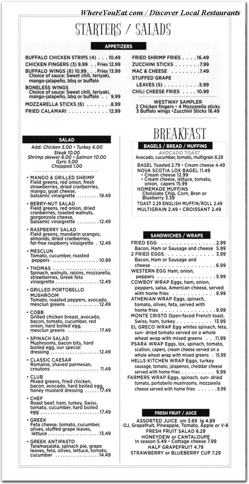 menu image