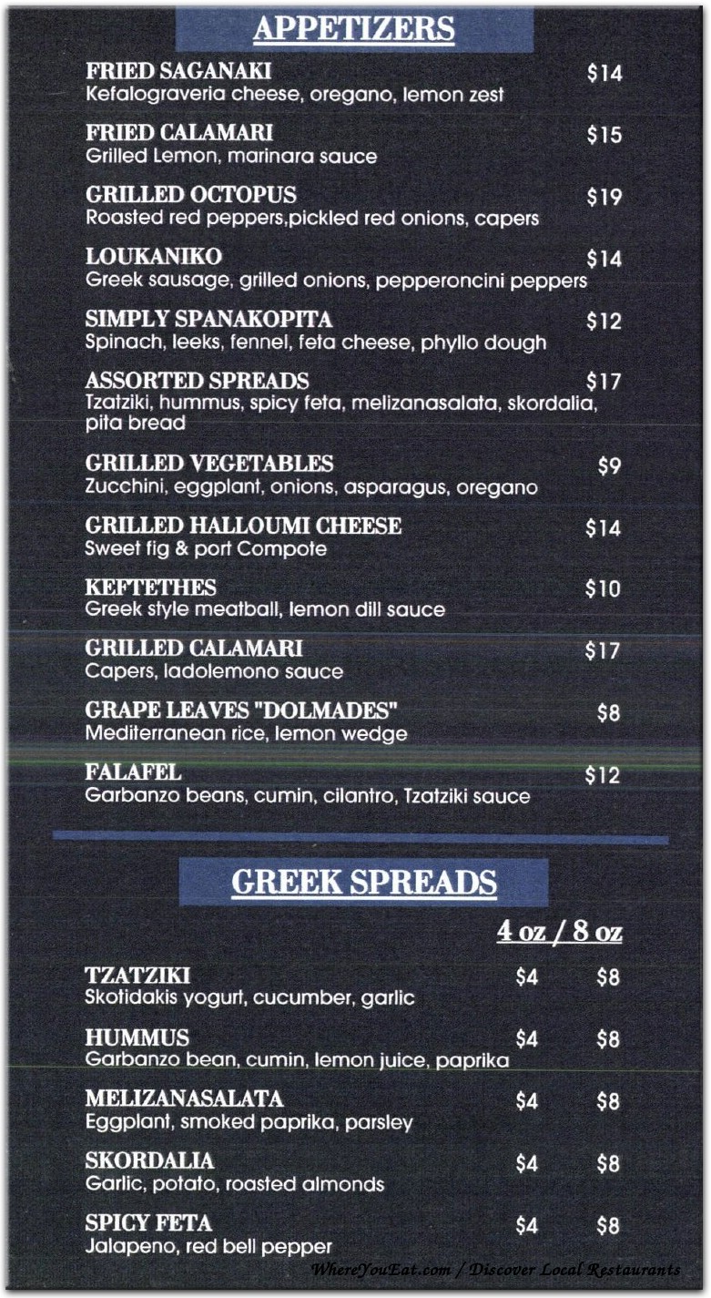 Simply Greek Restaurant in Brooklyn / Menus & Photos