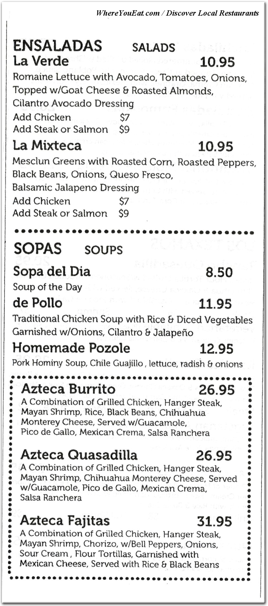 menu image