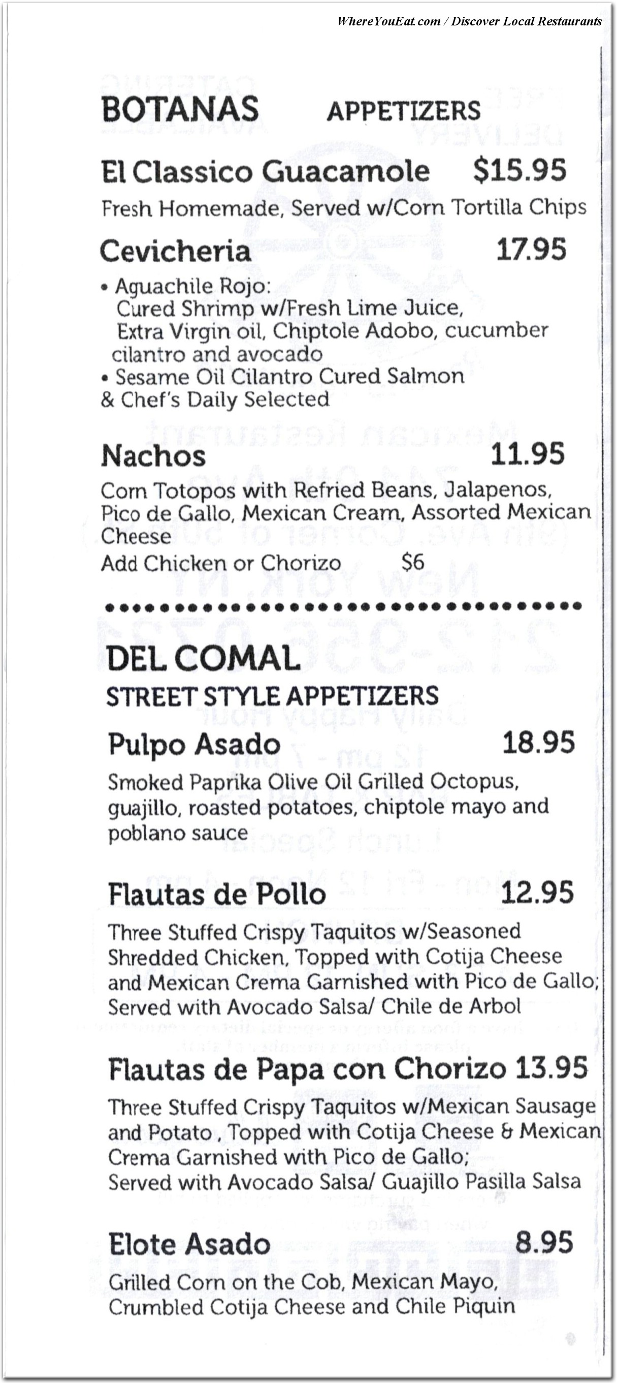 menu image