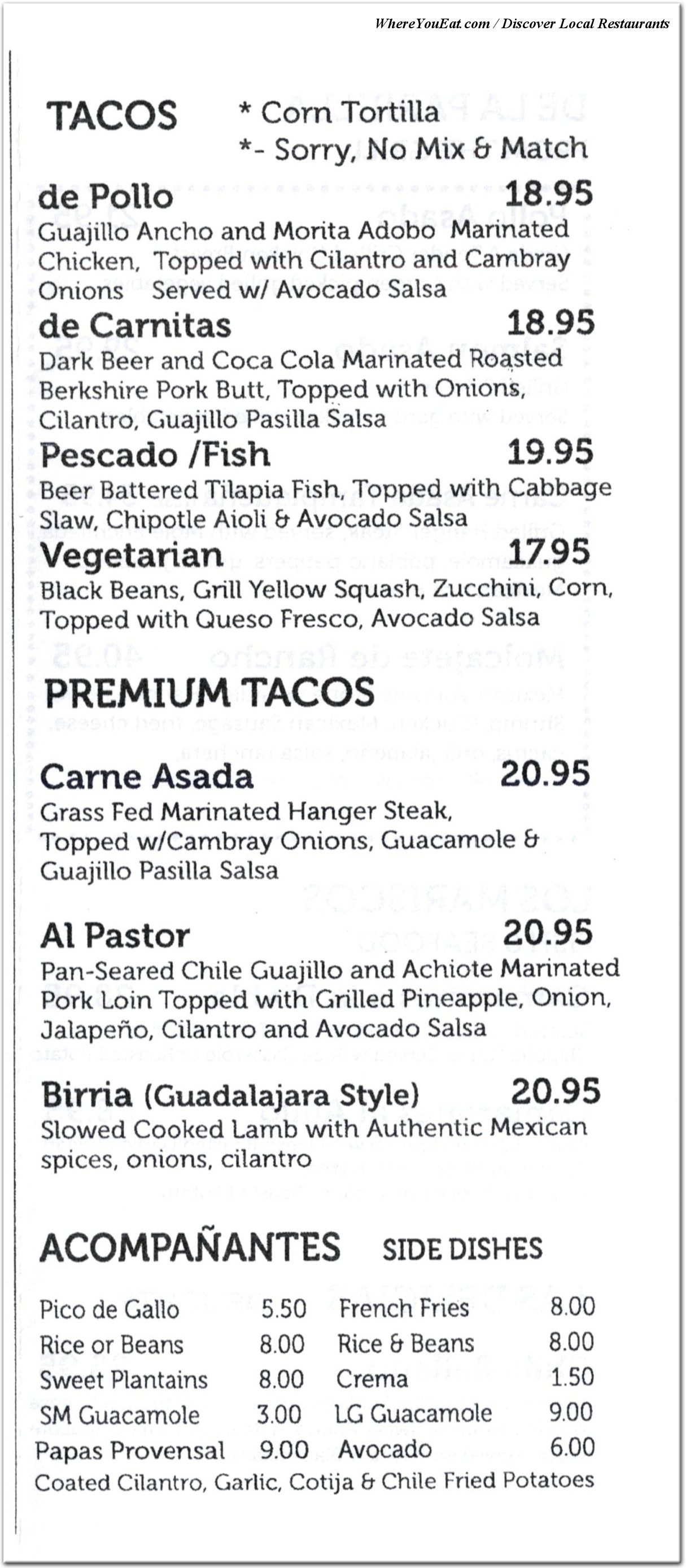 menu image