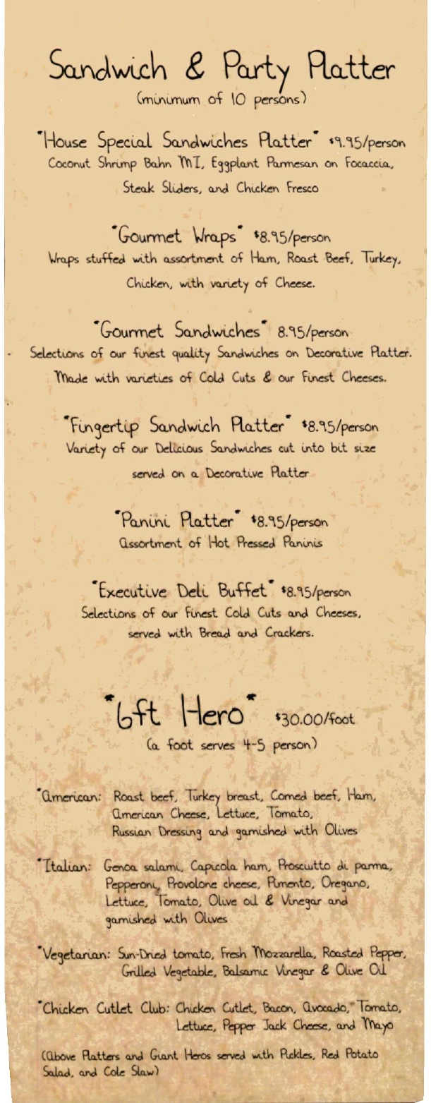 Sunac Fancy Food Restaurant in Manhattan / Menus & Photos