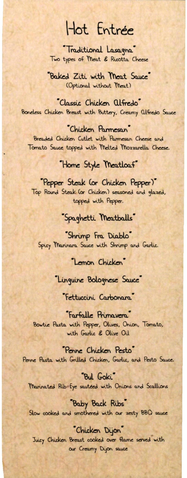 Sunac Fancy Food Restaurant in Manhattan / Official Menus & Photos