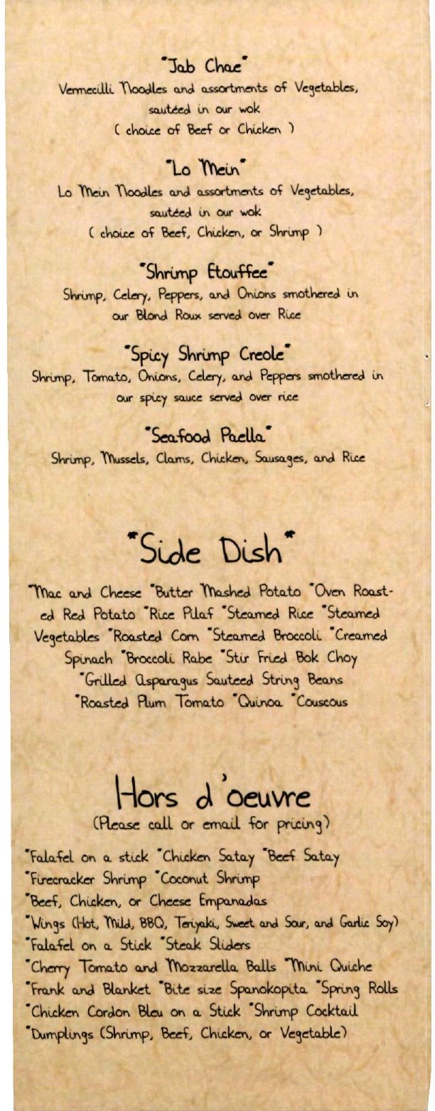 Sunac Fancy Food Restaurant in Manhattan / Menus & Photos