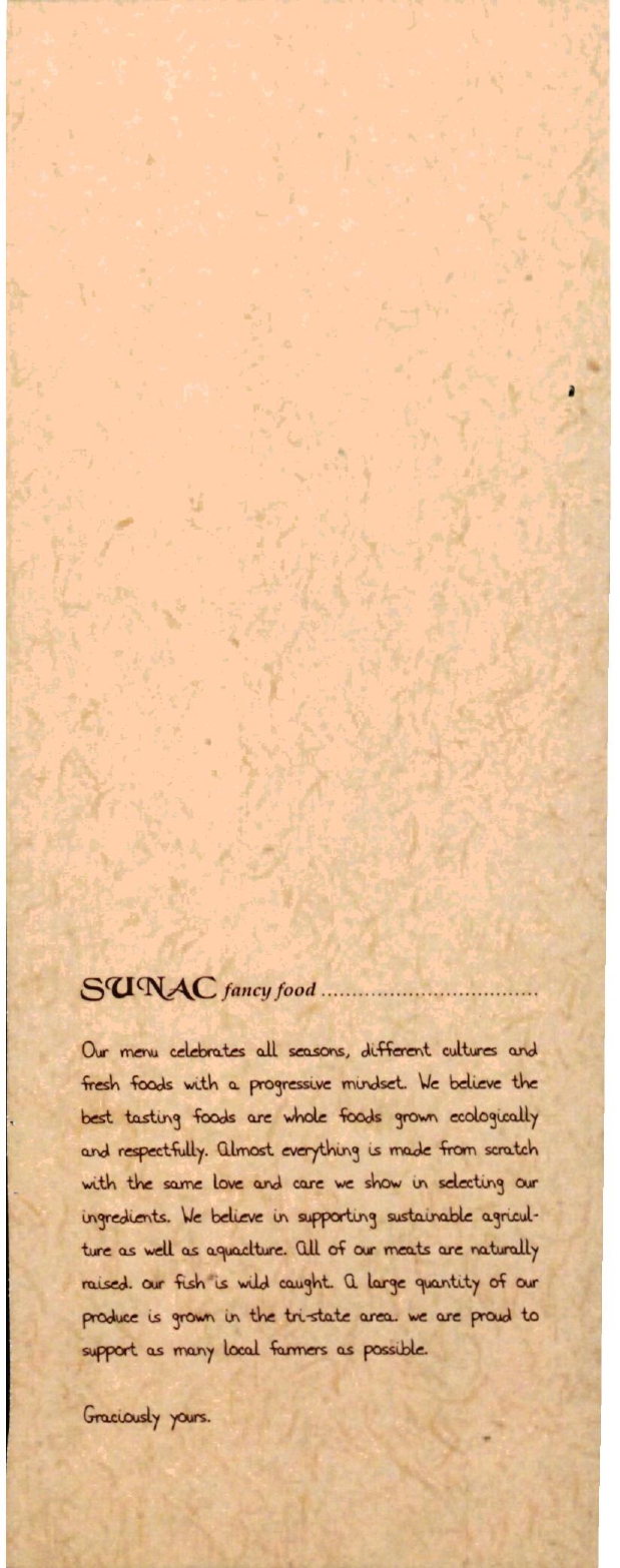Sunac Fancy Food Restaurant in Manhattan / Menus & Photos