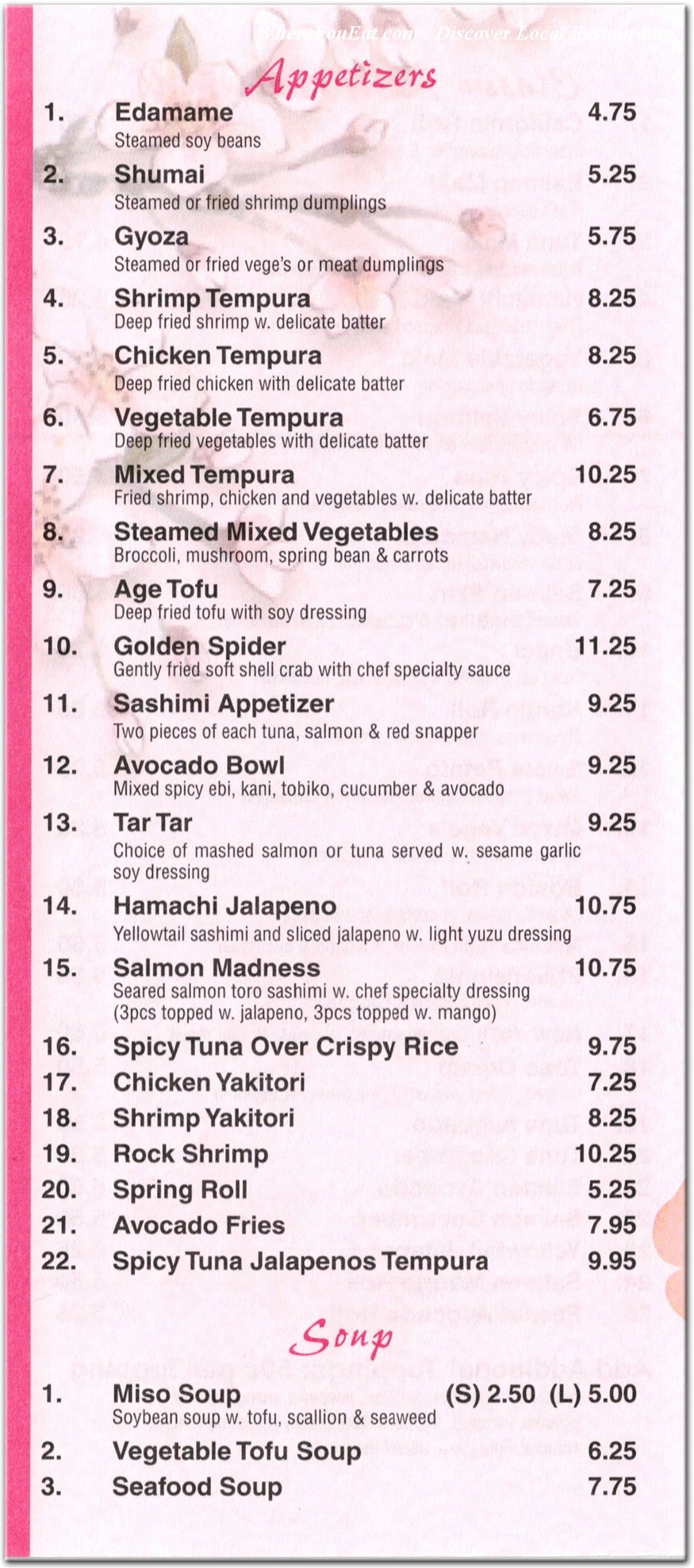 menu image