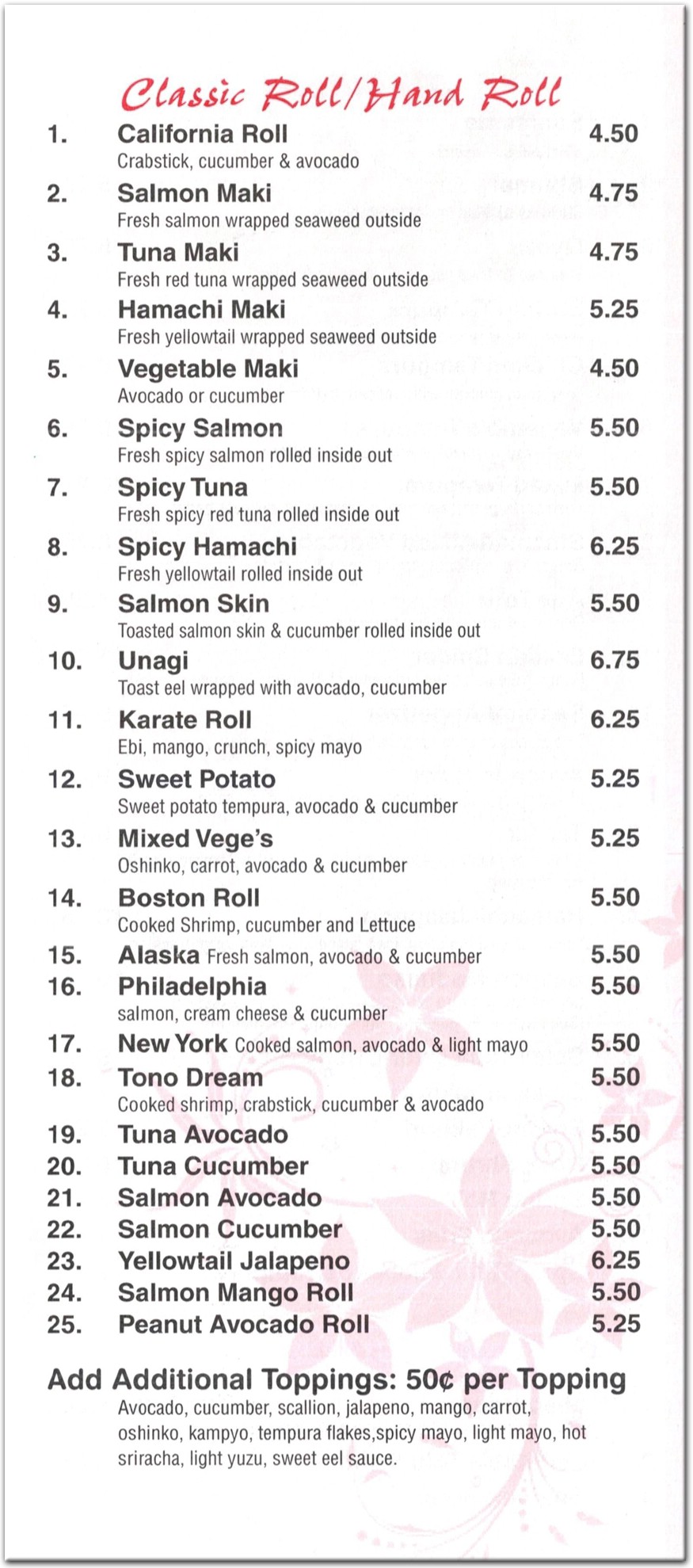 menu image