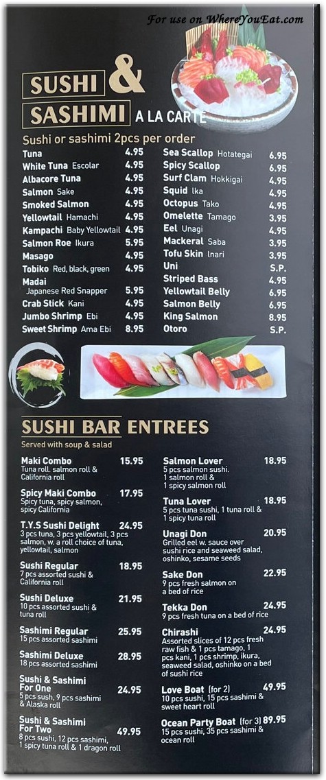 O Sushi-BAD ONE Restaurant in Brooklyn / Menus & Photos