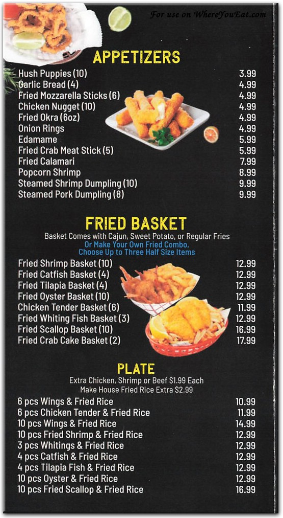 Juicy King Crab Express Restaurant in Brooklyn / Official Menus & Photos