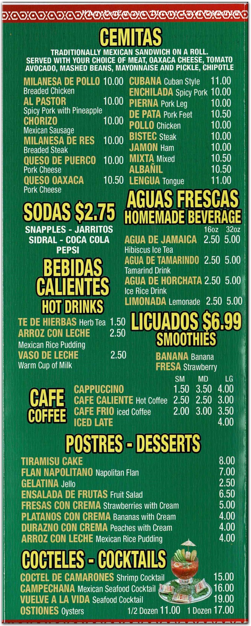 menu image