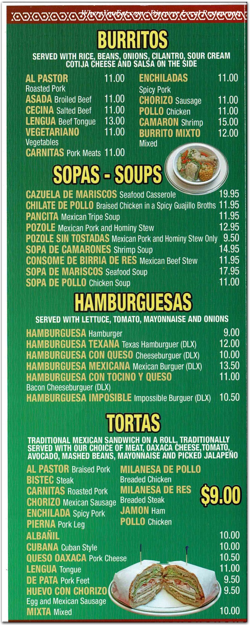 menu image