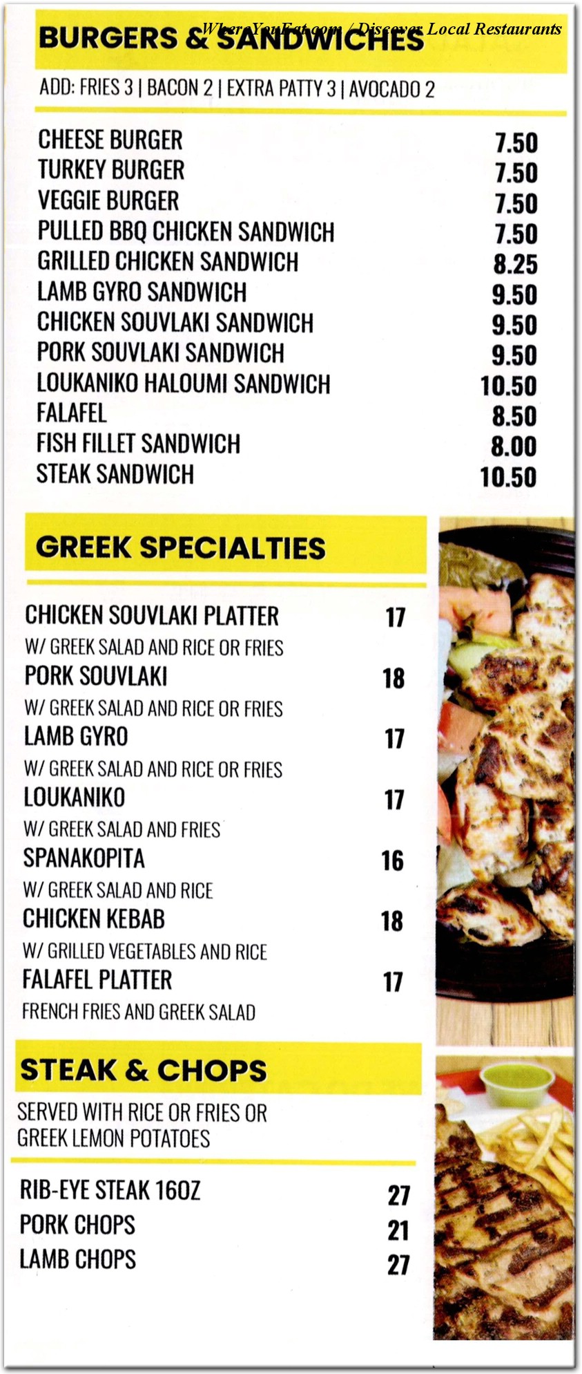 menu image