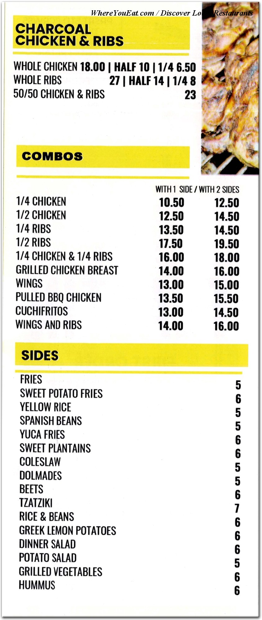 menu image