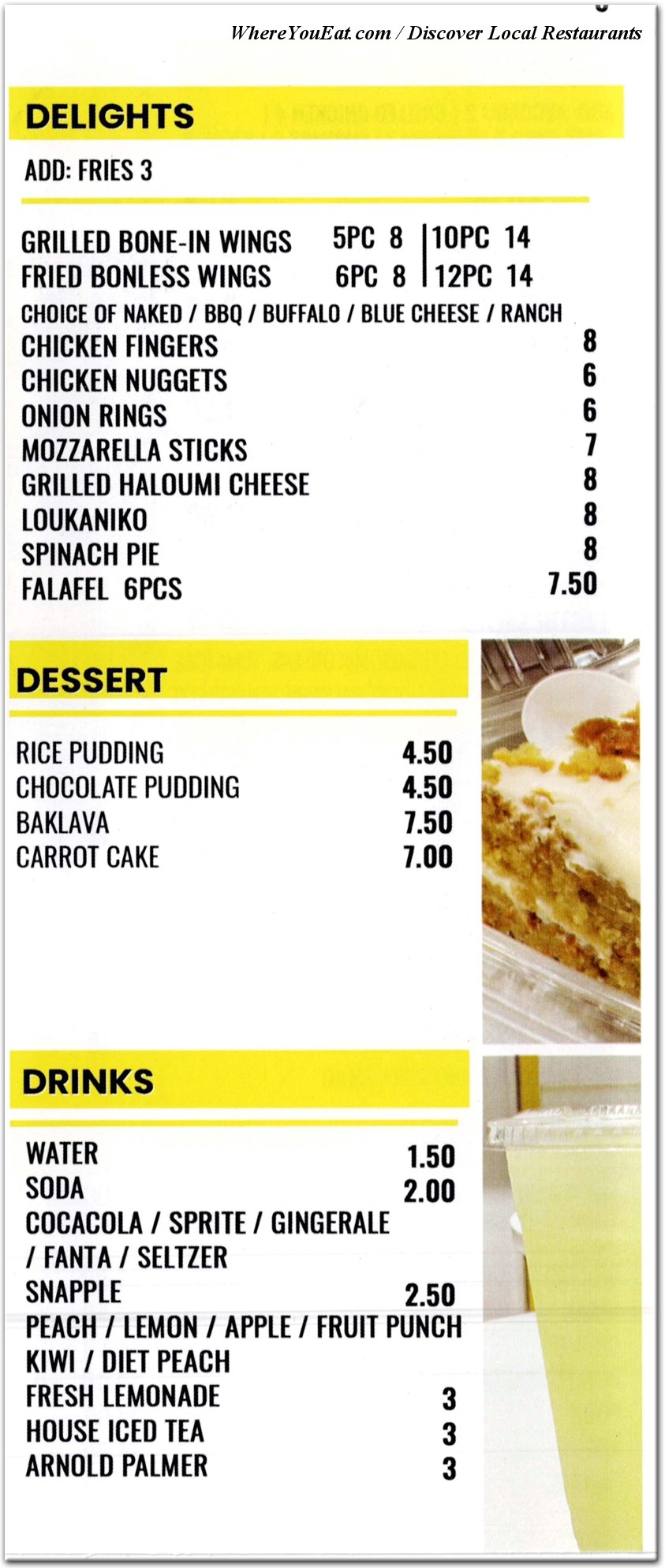 menu image