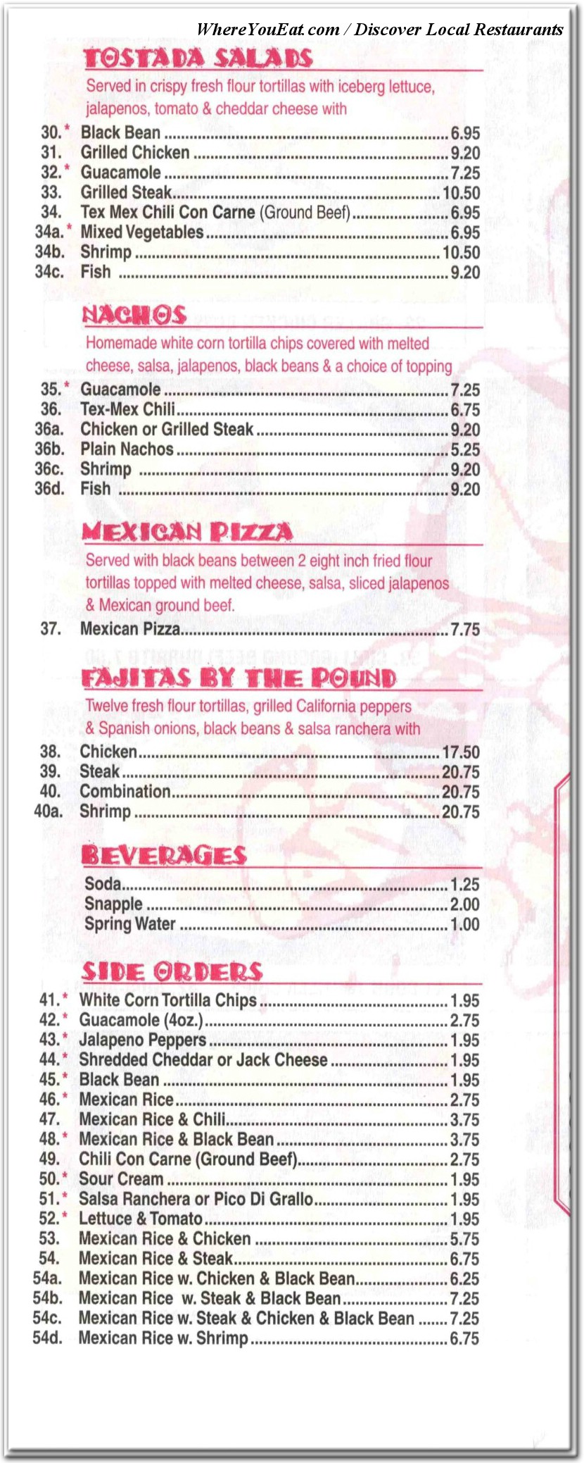 menu image