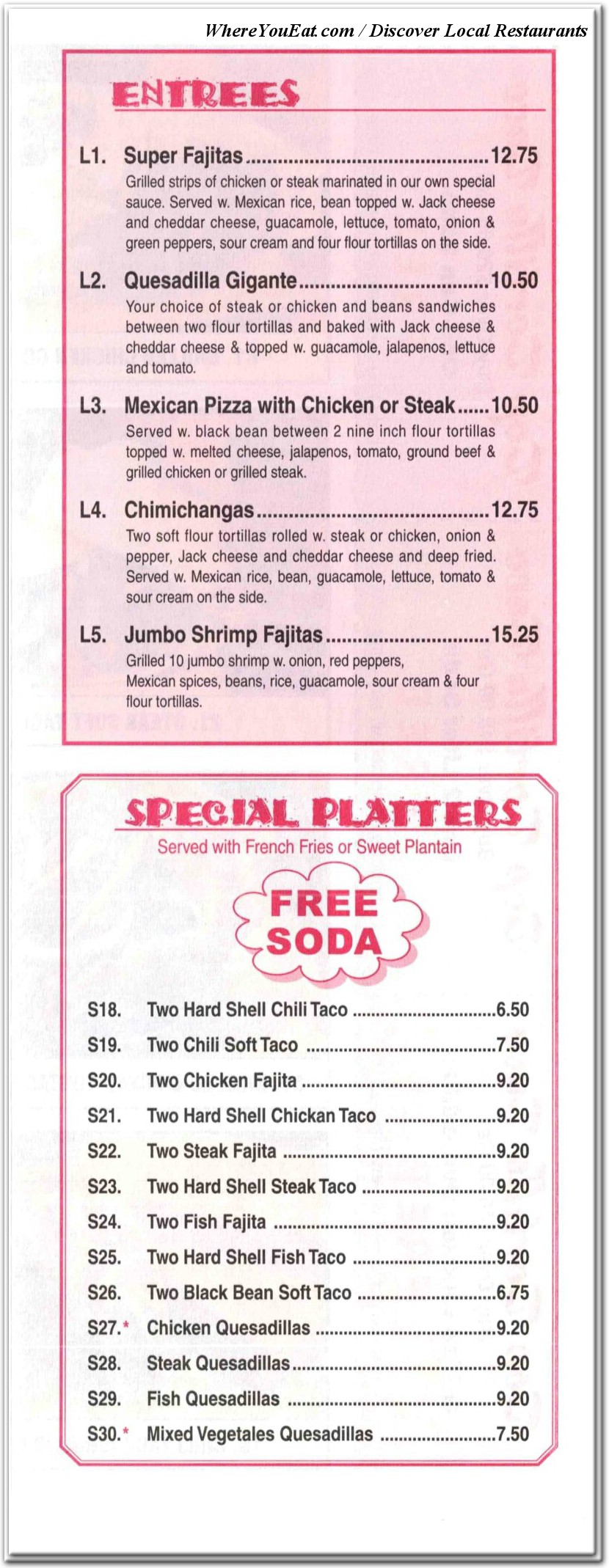 menu image