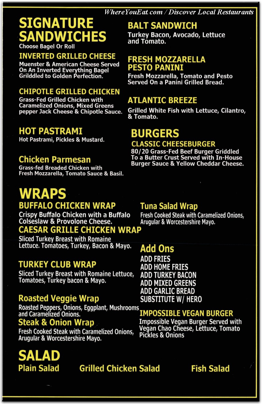 menu image