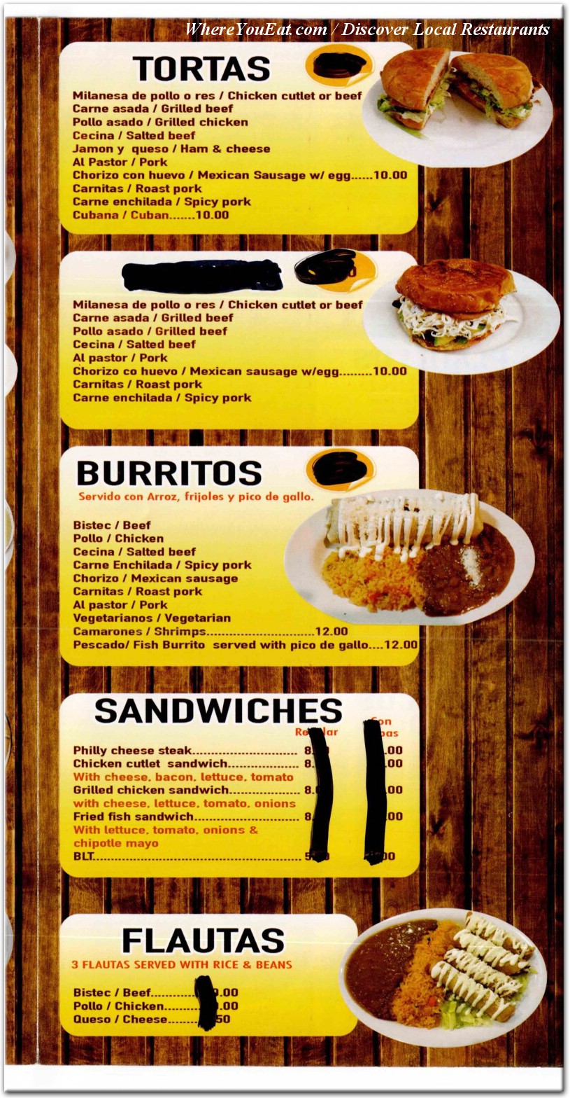 menu image